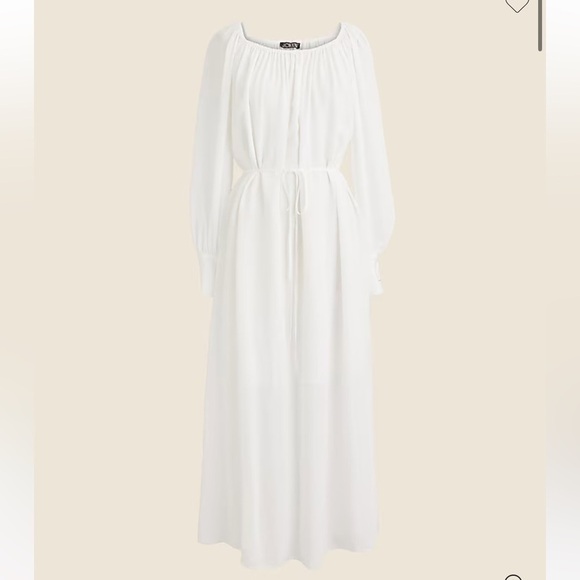 NWT! J.Crew Collection Maxi Sheer Dress w/removable Belt. $198. CA672 - Picture 1 of 5